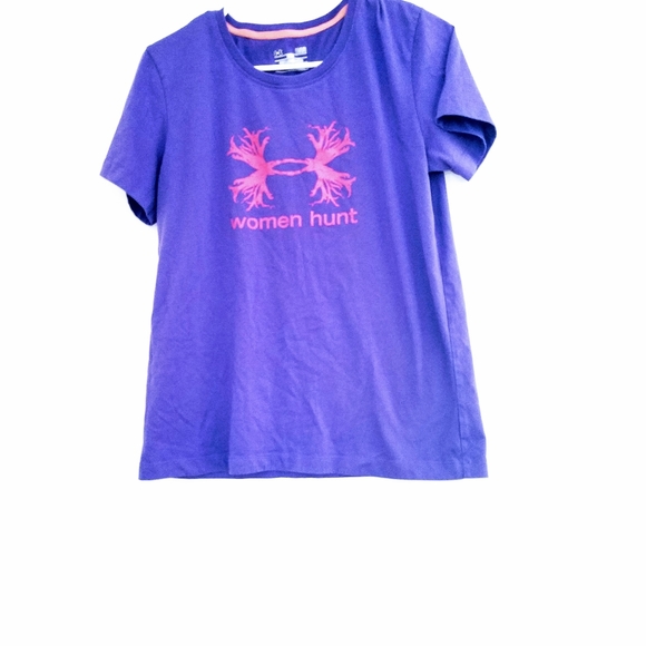 Under Armour purple shirt womens size large - Picture 1 of 3